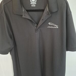 OGIO Men's Black Jaguar Embroidered Polo
